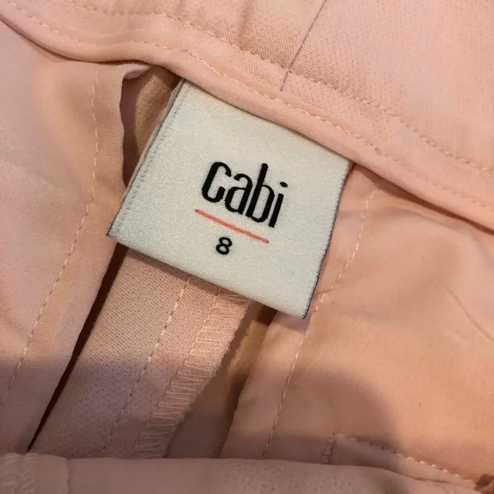 Cabi Grace light pink trouser ankle pants size 8 #5678